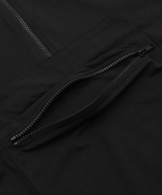 WEGO 【UVカット/吸水速乾/水陸両用/ラッシュガード】ハーフジップアノラックパーカー ブラック