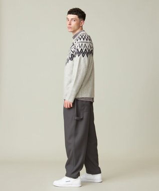 J.PRESS YORK STREET 【UNISEX】FOXMIXノルディック ニット ライトグレー系5