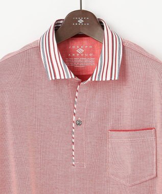 JOSEPH ABBOUD 【キングサイズ・ギフトでも人気！オーガニックコットン使用・消臭などの高機能】ダディ ポロシャツ レッド系