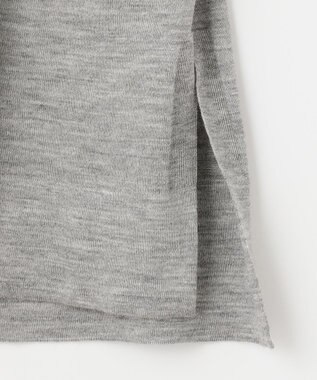 自由区 【洗える/Sサイズ有】カシミヤシルクブレンド ニットカーディガン ライトグレー系