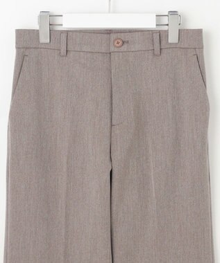 自由区 S 【WEB限定カラーあり・撥水加工・洗える】TRギャバストレート パンツ モカ