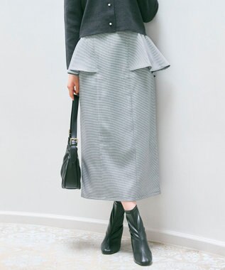 Feroux 【2WAY】サス付きペプラムデザイン スカート ホワイト系1