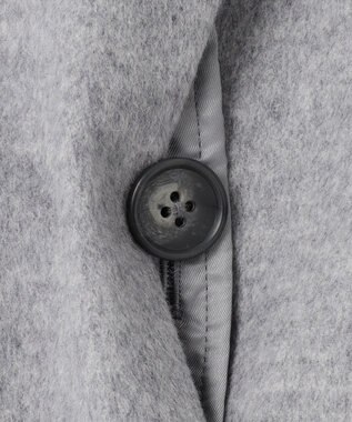 J.PRESS LADIES L Super150sAZAMIビーバー スタンドカラー コート グレー系