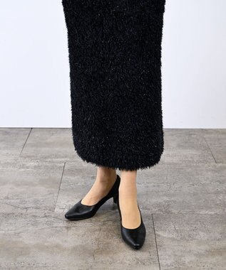 Pointer 【5cmヒール】日本製 高級本革プレーンパンプス ブラック