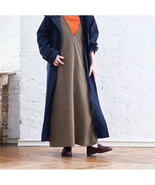 ing <ing>【サスティナブル】ボリュームソールスリッポンシューズ レッド