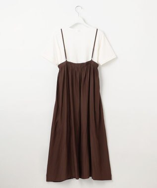 J.PRESS LADIES 【WEB限定・洗える】キャミワンピース カットソー ツインセット ブラウン系