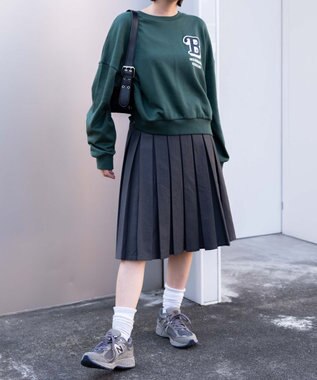 WEGO フォームプリントロゴスウェット ダークグリーン