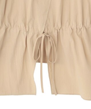 Green Parks スキッパーブラウス Beige