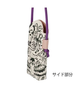 tsumori chisato CARRY ムーンライトアニマル モバイルケース スマホケース スマホショルダー ブラック