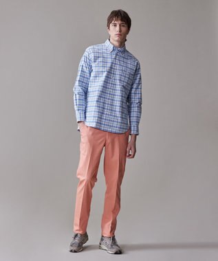 J.PRESS MEN コットンオックス マルチチェック シャツ / ボタンダウン ブルー系3