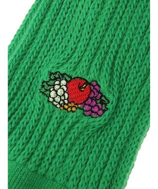 Green Parks ■別注　フルーツオブザルーム　３Ｐバック刺繍ソックス Mix
