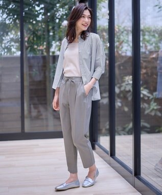 ANY スクエアタンクトップ グレージュ