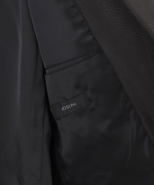 JOSEPH HOMME 【LEON 掲載】<WEB限定>ライトゴートシュリンクレザー　ジャケット ブラック系