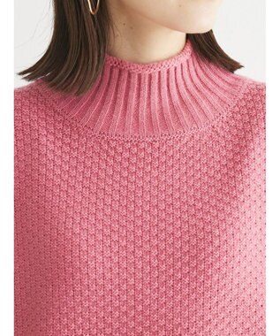 Green Parks 洗える　カノコ編みニットプルオーバー Pink