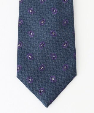 J.PRESS MEN 【J.PRESS SPUN SILK COLLECTION】小紋柄ネクタイ ダルブルー系7