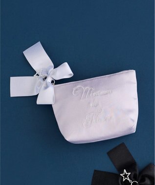 Maison de FLEUR スターリボンポーチ Silver