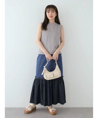 Green Parks ・Ｄｏｕｂｌｅ　Ｆｌａｇｓ　ピグメント加工ノースリＴＥＥ Light Gray