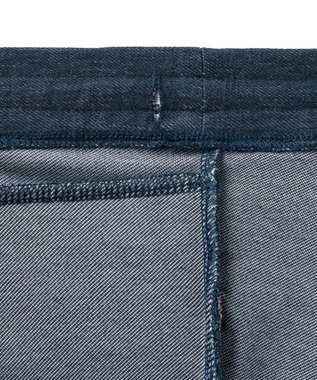 MIKI HOUSE HOT BISCUITS 【80-120cm】 フリル付きストレッチデニムパンツ 紺