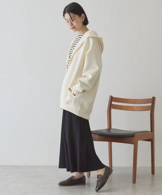 AMERICAN HOLIC ポンチZIPパーカー Ivory