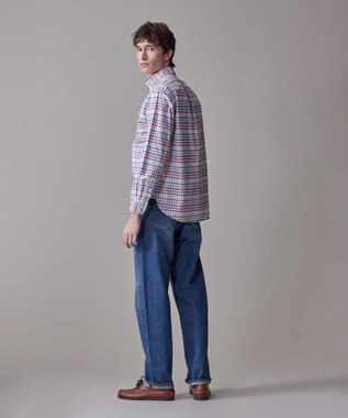 J.PRESS MEN コットンオックス マルチチェック シャツ / ボタンダウン ホワイト系3