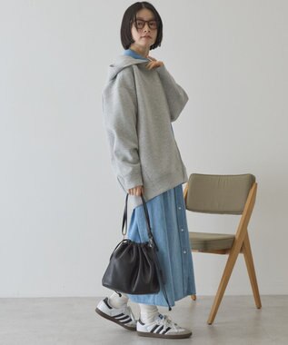 AMERICAN HOLIC ポンチZIPパーカー Light Gray Mixture