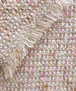 23区 【見上愛さん着用/新色追加/VERY掲載】ツイード ニット ジャケット ピンクミックス