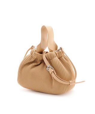 MioFIRANO プリーツミニバッグ 2WAY　FR エフアール BEIGE