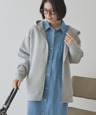 AMERICAN HOLIC ポンチZIPパーカー Light Gray Mixture