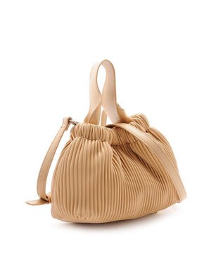 MioFIRANO プリーツミニバッグ 2WAY　FR エフアール BEIGE