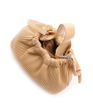 MioFIRANO プリーツミニバッグ 2WAY　FR エフアール BEIGE