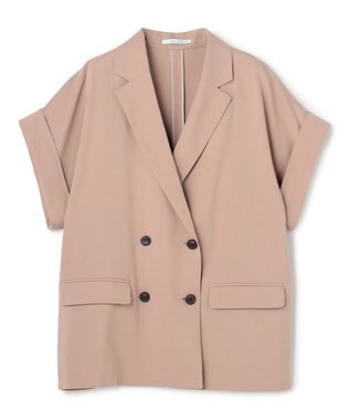 BEIGE， SPINEL / ハーフスリーブ ダブルジャケット Milk Tea