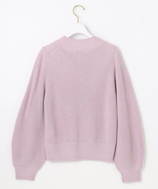 ANY SIS 【洗える】スフレケーブルパフスリーブ ニット ペールピンク