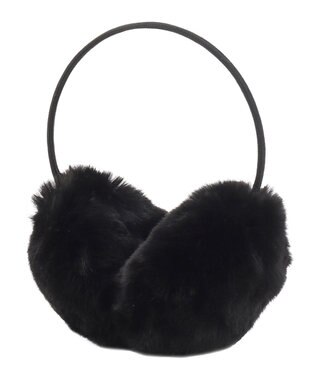 MOONBAT 【FUDGE11月号掲載】PAUL & JOE ACCESSOIRES ネコチャーム付フェイクファーイヤマフ（細アーム） ブラック