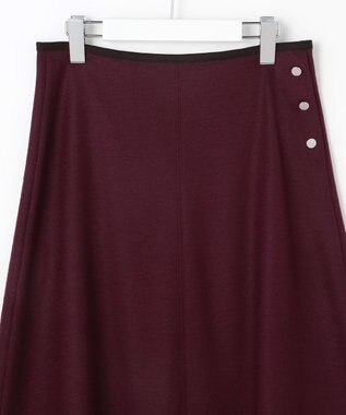 J.PRESS LADIES S ウールスムース スカート バーガンディ系
