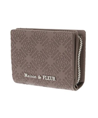 Maison de FLEUR FLEURモノグラムウォレット Brown