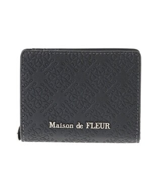 Maison de FLEUR FLEURモノグラムウォレット Charcoal Gray