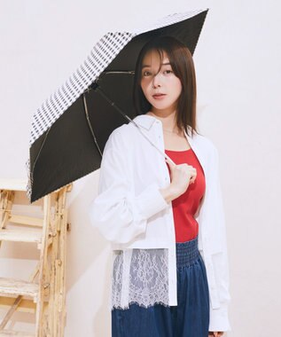 earth music&ecology 【予約】earth×Wpc.コンパクト日傘 Gingham Check