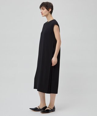 BEIGE， CINDY / サイドタックドレス Black×Black