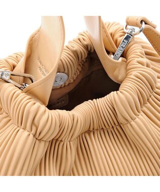 MioFIRANO プリーツミニバッグ 2WAY　FR エフアール BEIGE