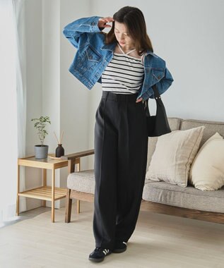 WEGO 【カップ付き】nachumoreホルターネックキャミ ホワイトボーダー