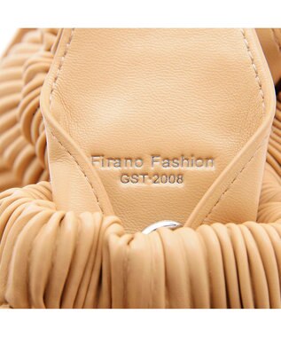 MioFIRANO プリーツミニバッグ 2WAY　FR エフアール BEIGE