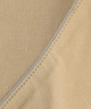 自由区 L 【洗える】テンセルリネンストレッチ ジレ ベージュ系