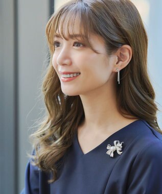 Tiaclasse ウェーブリボン ブローチ シルバー