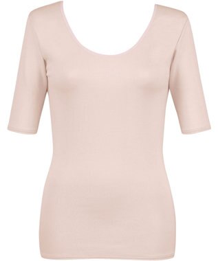  あったかインナー 綿100％(肌側) シルクプロテイン加工 やわらかな肌ざわり 軽い あたたかい 【エアロカプセル】 5分袖 半袖 秋 冬 EL2549 ウイング／ワコール