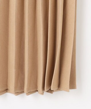 ANY 【新色追加/ウエストゴム】ウーリッシュプリーツスカート キャメル