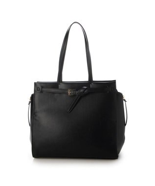 UNBILLION カシュカシュ cachecache / ベルトディテールサイドジップA4トート ブラック