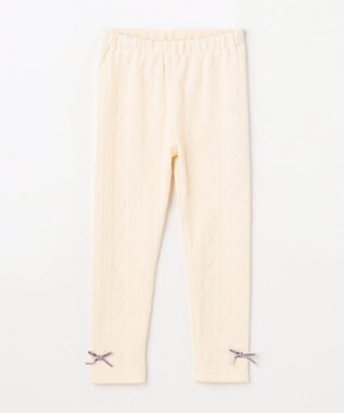 ANY KIDS ケーブルジャガードレギンス エクリュ