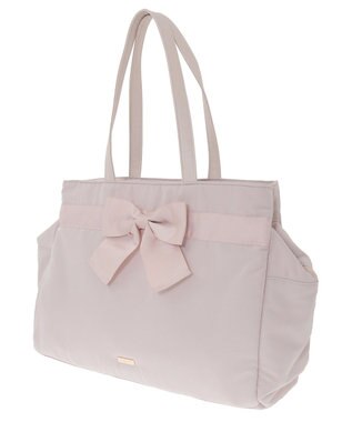 Maison de FLEUR グログランリボン3ルームトートバッグ Pink