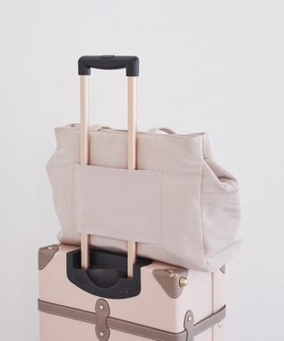 Maison de FLEUR グログランリボン3ルームトートバッグ Pink