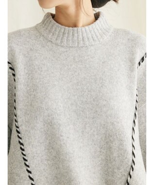 CRAFT STANDARD BOUTIQUE ハンドステッチニットプルオーバー Gray Mixture